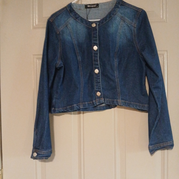 AllegraK denim woman jacket sizeM - Picture 4 of 11